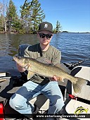 25" Walleye caught on Lake Nipissing