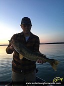 27.5" Walleye caught on Lake Huron