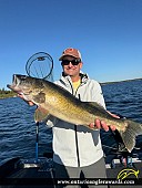 28" Walleye caught on Gun Lake