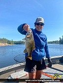 17" Smallmouth Bass caught on Winnipeg River