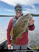 18.5" Smallmouth Bass caught on Lake of the Woods
