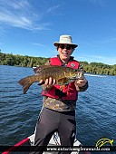 19" Smallmouth Bass caught on Balsam Lake