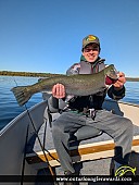 28.25" Rainbow Trout caught on North Channel (Lake Huron)
