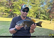 18.4" Smallmouth Bass caught on Madawaska River