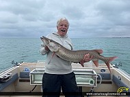 45.25" Muskie caught on Lake St. Clair