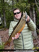 23.5" Splake caught on Lake M
