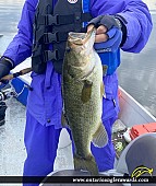 18" Largemouth Bass caught on Rice Lake