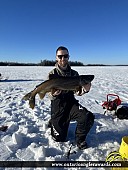 33.5" Lake Trout caught on Minnitaki Lake