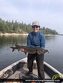 36" Northern Pike caught on Winnipeg River 
