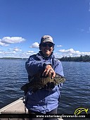 17.25" Smallmouth Bass caught on Winnipeg River 