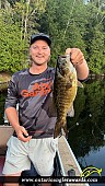 18" Smallmouth Bass caught on Lake Manitouwabing