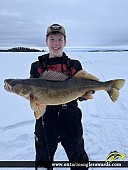 28" Walleye caught on Georgian Bay