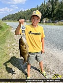 18.5" Largemouth Bass caught on Louise Lake