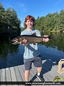 28" Lake Trout caught on Charleston Lake
