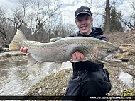 28" Rainbow Trout caught on Lake Ontario 