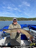 39.5" Northern Pike caught on Lake of the Woods