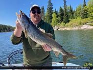31" Lake Trout caught on Lake of the Woods