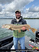 37" Northern Pike caught on Lake of the Woods
