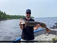 34" Northern Pike caught on Pakwash Lake