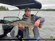 27" Walleye caught on Little Sand Lake