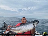 36" Coho Salmon caught on Lake Ontario