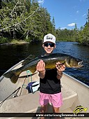 28" Walleye caught on Paint Lake