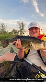 20" Largemouth Bass caught on Clam Lake 