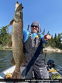 39" Northern Pike caught on Winnipeg River System 