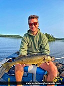 25" Walleye caught on Black Sturgeon Lakes
