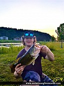 18" Largemouth Bass caught on Pond beside Georgian bay 