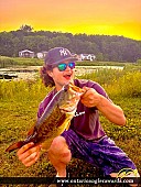19" Largemouth Bass caught on Georgian bay tiffin pond 
