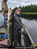 39" Northern Pike caught on Lac Seul