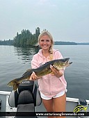 25" Walleye caught on Perrault Lake