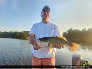 19.5" Largemouth Bass caught on Newboro lake