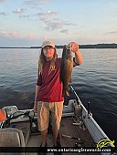 17" Smallmouth Bass caught on Lake Muskoka