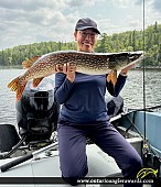 40" Northern Pike caught on Lake of the Woods