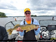 28.25" Walleye caught on Lake of the Woods