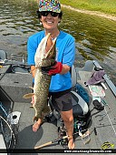 33" Northern Pike caught on Winnipeg River 