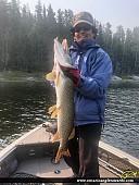 33" Northern Pike caught on Winnipeg River 