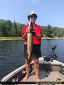 31" Northern Pike caught on Winnipeg River 