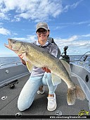 28.25" Walleye caught on Lake of the Woods