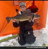 30.5" Walleye caught on Lake Huron 