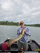 38" Northern Pike caught on Lake of the Woods