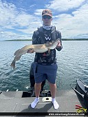 44" Northern Pike caught on St. Lawrence River 