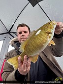 17.75" Smallmouth Bass caught on Lake Nipissing 