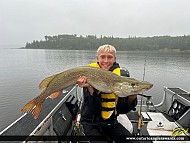 40" Northern Pike caught on Little Sand Lake