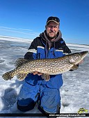 32" Northern Pike caught on Lake of the Woods