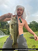 21" Largemouth Bass caught on North Creek