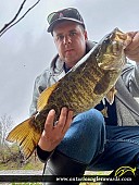 20.5" Smallmouth Bass caught on La Vase River