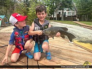 18" Smallmouth Bass caught on Lake of the Woods